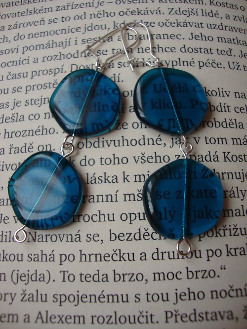 Modré naušničky — foto 2