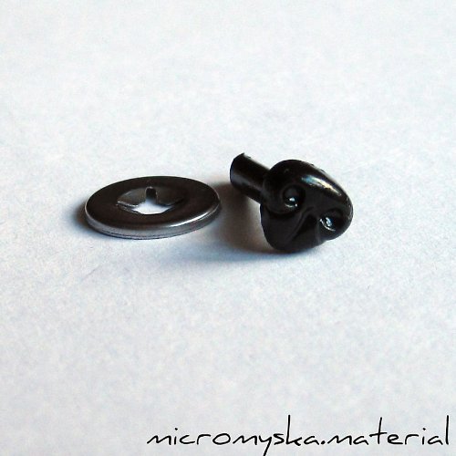 Bezpečnostní nos - černý, 9 mm — foto 2