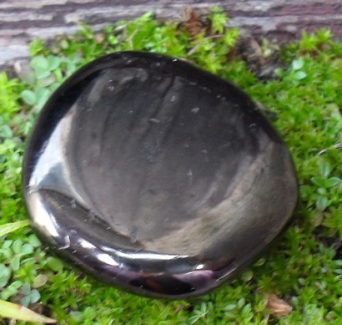 Černý jantar - gagát cca36x35x8mm — foto 2