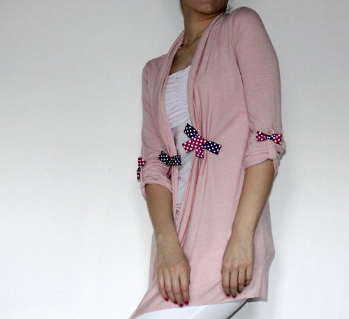 Ružový cardigan SLEVA -30% — foto 2
