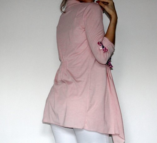 Ružový cardigan SLEVA -30% — foto 3