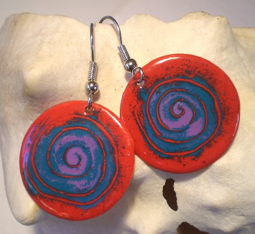 Spirála červená s tyrkysem — foto 2
