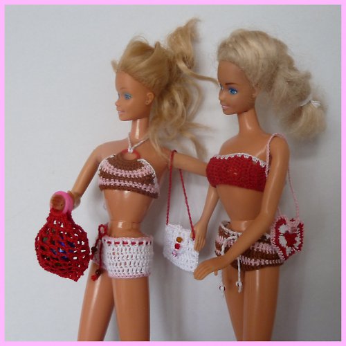 Pruhované plavky pro Barbie — foto 2