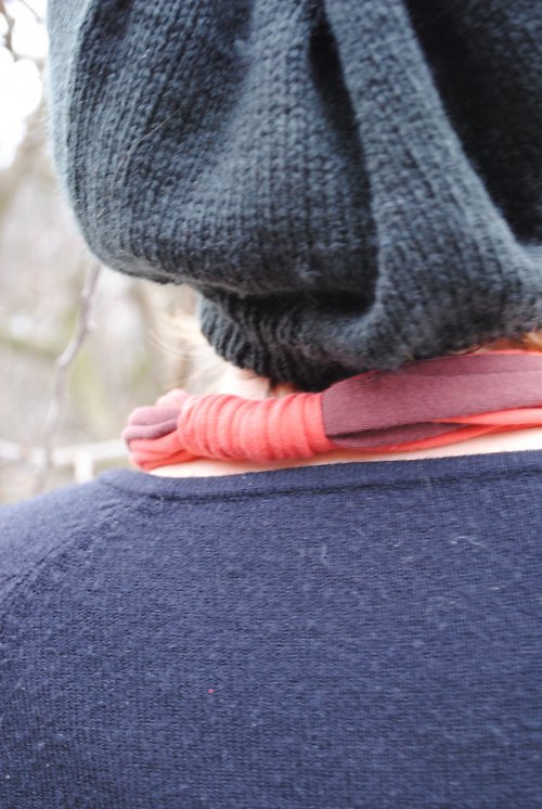 Náhrdelník hnědo oranžový — foto 3