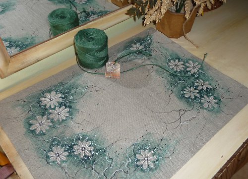 Lněné prostírání (jarní ,malované) — foto 5