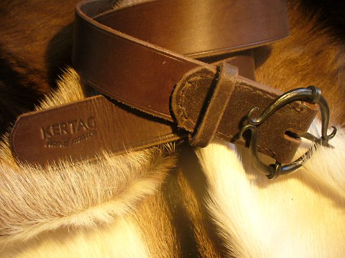 Handmade -KERTAG® pásek s kovanou sponou — foto 3