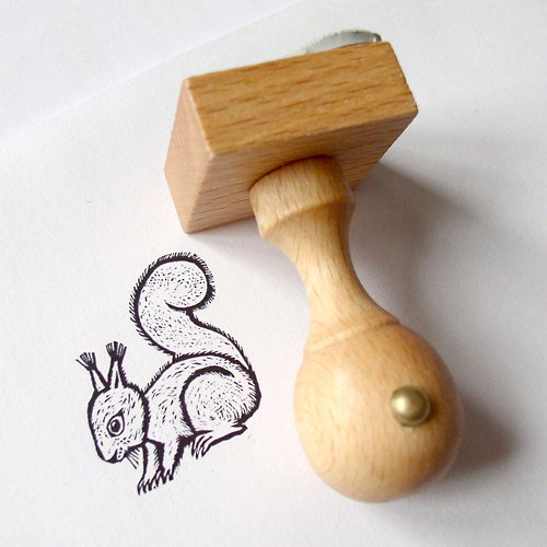 Veverka: razítko 3x3 cm — foto 2