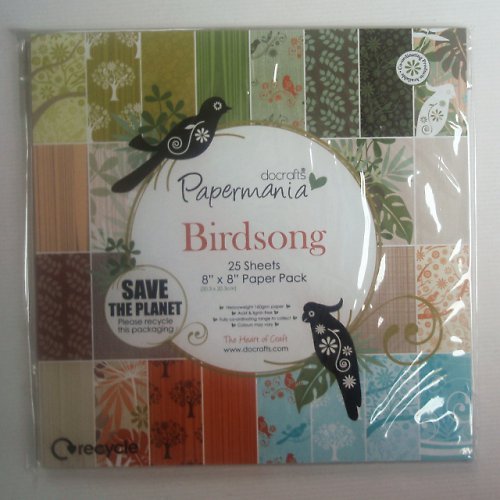 Sada papírů - Birdsong 20x20cm — foto 2