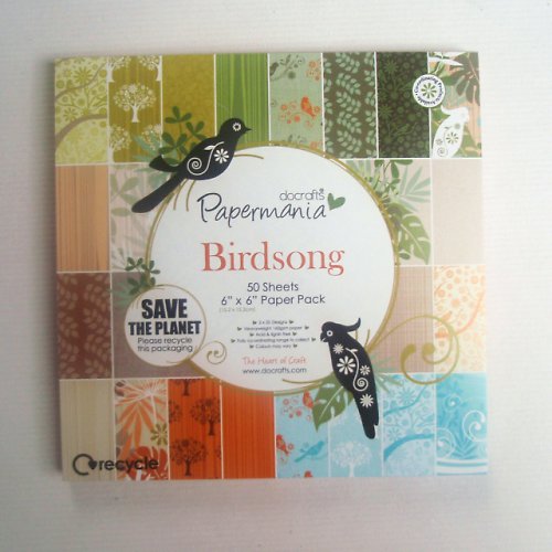 Sada papírů - Birdsong 15x15cm — foto 2