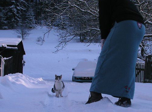 Sezonní SLEVA--sukně ocelově modrá — foto 5