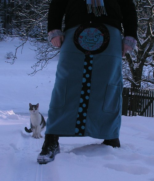 Sezonní SLEVA--sukně ocelově modrá — foto 6