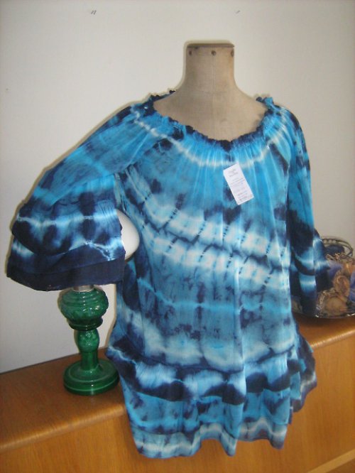 ...modrá je dobrá...romantická halena — foto 2