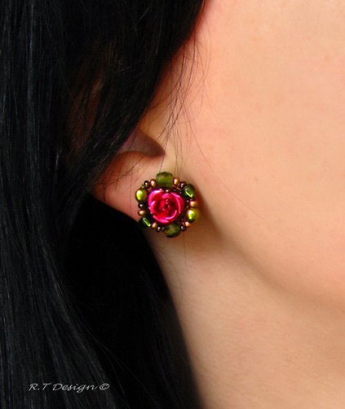 Náušničky Dewy rose... — foto 2