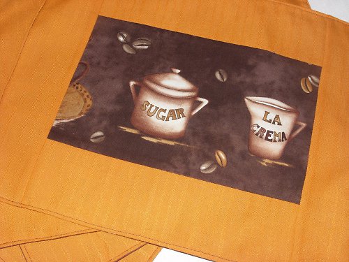 Oranžovohnědé prostírání — foto 3