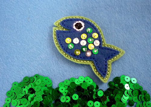 Brož třpytivá rybka 2 — foto 4