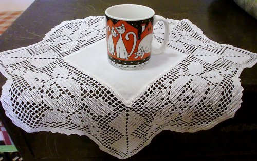 Filetové hačkování - dečky — foto 3