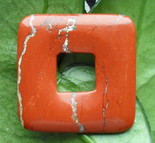 Jaspis červený , donut 35x35mm — foto 2