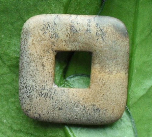 Jaspis obrázkový donut 35x35mm — foto 2