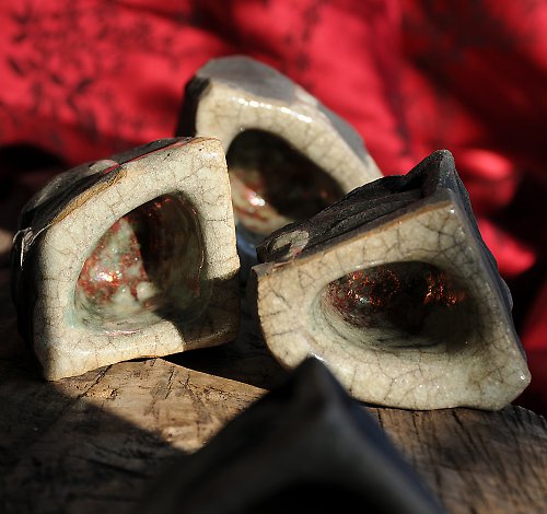 RAKU - set 4 štamperlíkov — foto 5