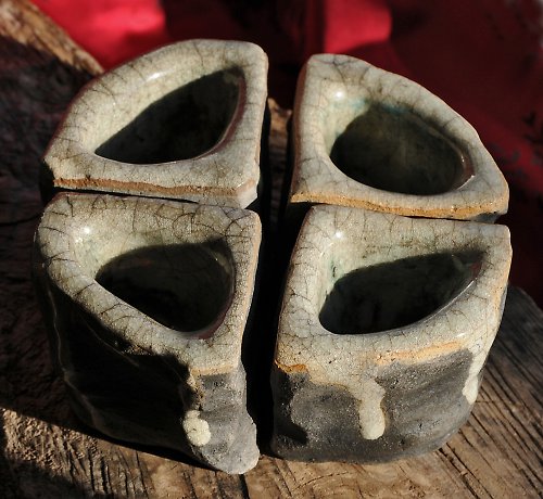 RAKU - set 4 štamperlíkov — foto 6