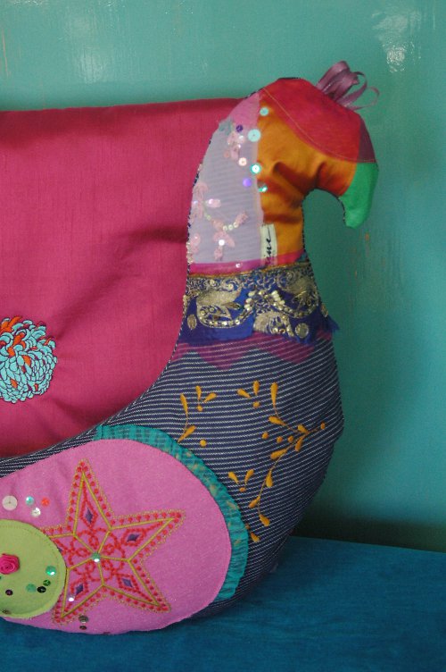 Textilní Objekt, Polštář The Bombay Bird — foto 3