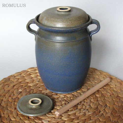 Modrý kameninový kvašák ( 1,5l ) — foto 2