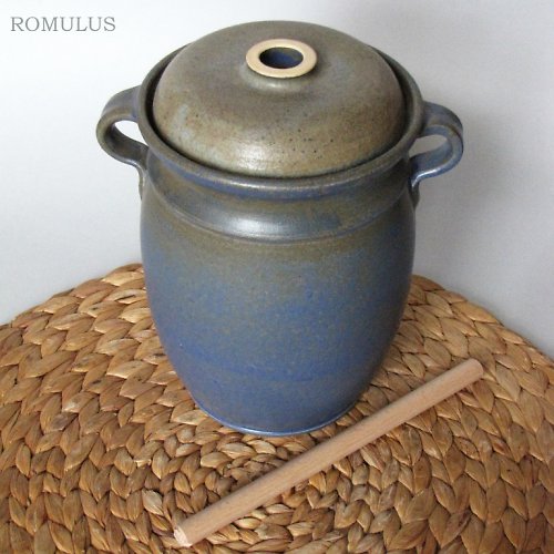 Modrý kameninový kvašák ( 1,5l ) — foto 3