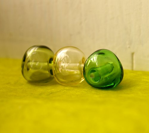 Korálky ,, Do zelena ,, © 3 duté vinutky — foto 2