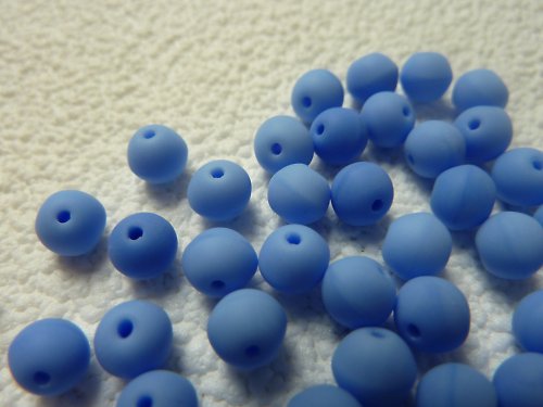 Mačkané kuličky modré 6 mm ..... 60 ks — foto 2