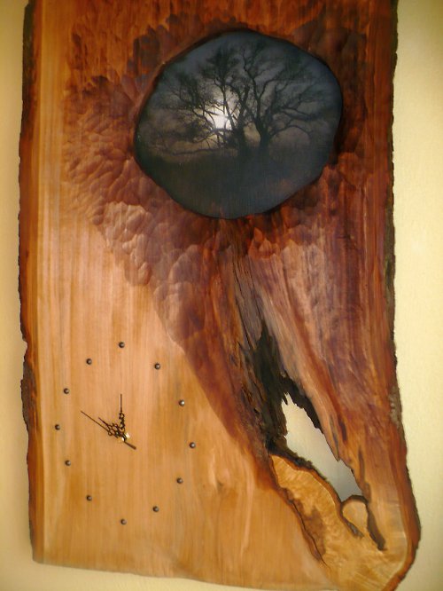 Dřevěné hodiny — foto 2