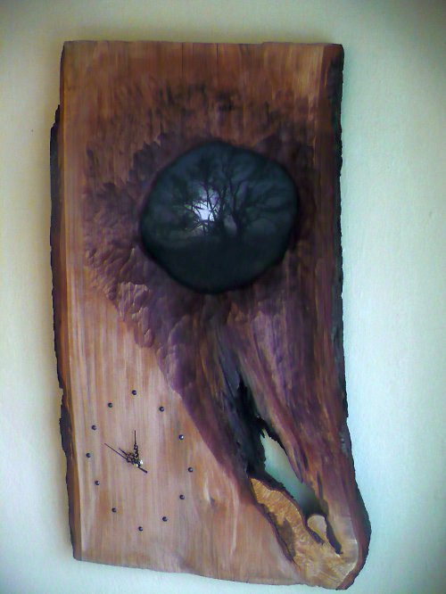 Dřevěné hodiny — foto 3