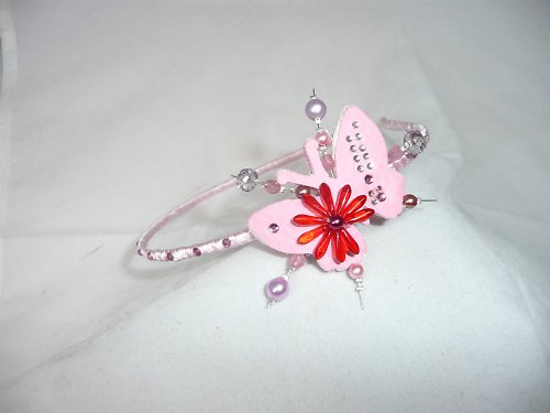 Čelenka : " Pinky butterfly " — foto 2