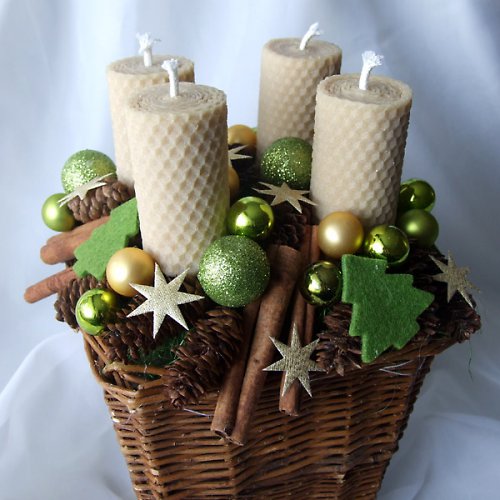 Adventní medový svícen — foto 2