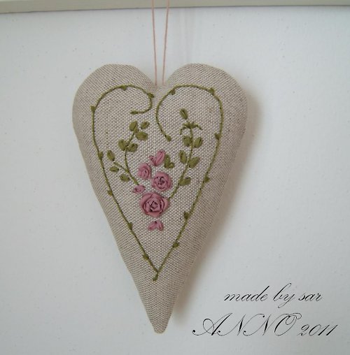 Broderie au ruban - srdce — foto 2
