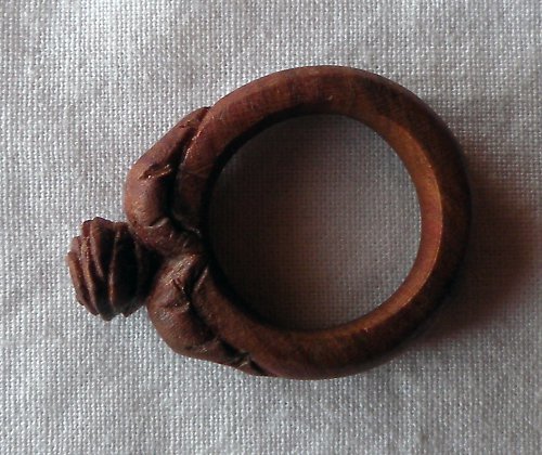 Dřevěný prstýnek - č.15 — foto 3
