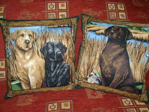 Polštář 42x42cm - labradoři — foto 3