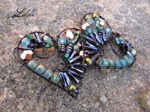Náušnice Green Heart — foto 2