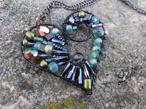Náušnice Green Heart — foto 3