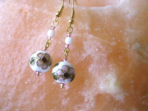 Cloisonné náušnice — foto 4