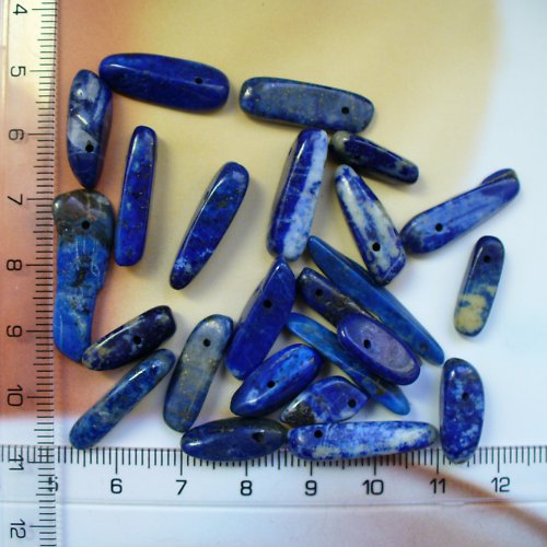 Lapis lazuli - zoubky, 4ks — foto 2