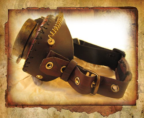 Steampunkové brýle Aviator red — foto 5
