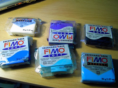 6 kostek Fimo hmoty. — foto 2