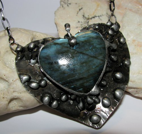 Blue Heart /labradorit/ SLEVA z 845 — foto 2