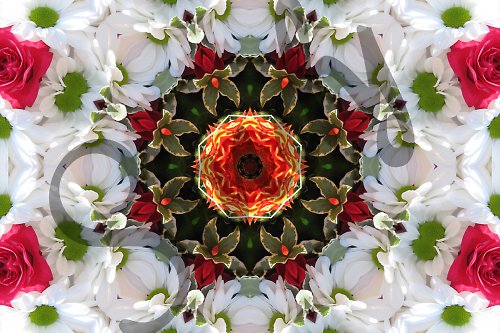 Mandala slavnostní kytice — foto 3