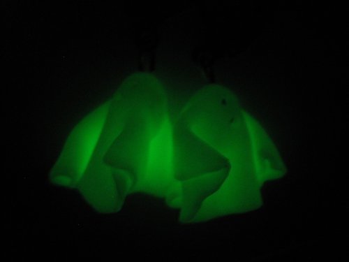 Naušnice fimo - svítící duch — foto 2