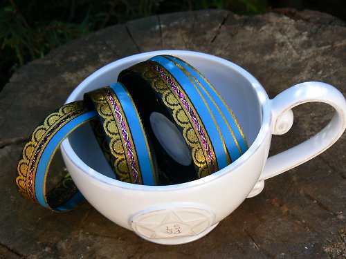 Stuha "indian blue" — foto 2