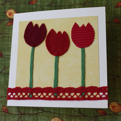 Tulipánky - velikonoční přání — foto 2