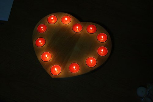 Srdce svícen — foto 2