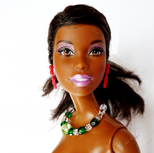 Zelený náhrdelník / čelenka pro Barbie — foto 4