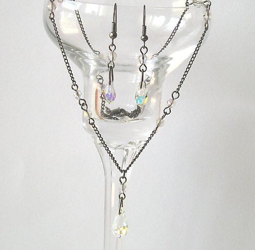 Swarovski Teardrop Crystal AB...sleva — foto 2